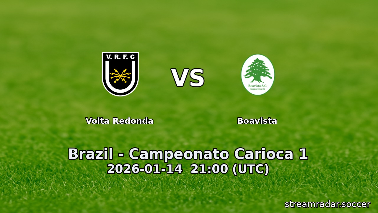 Volta Redonda vs Boavista