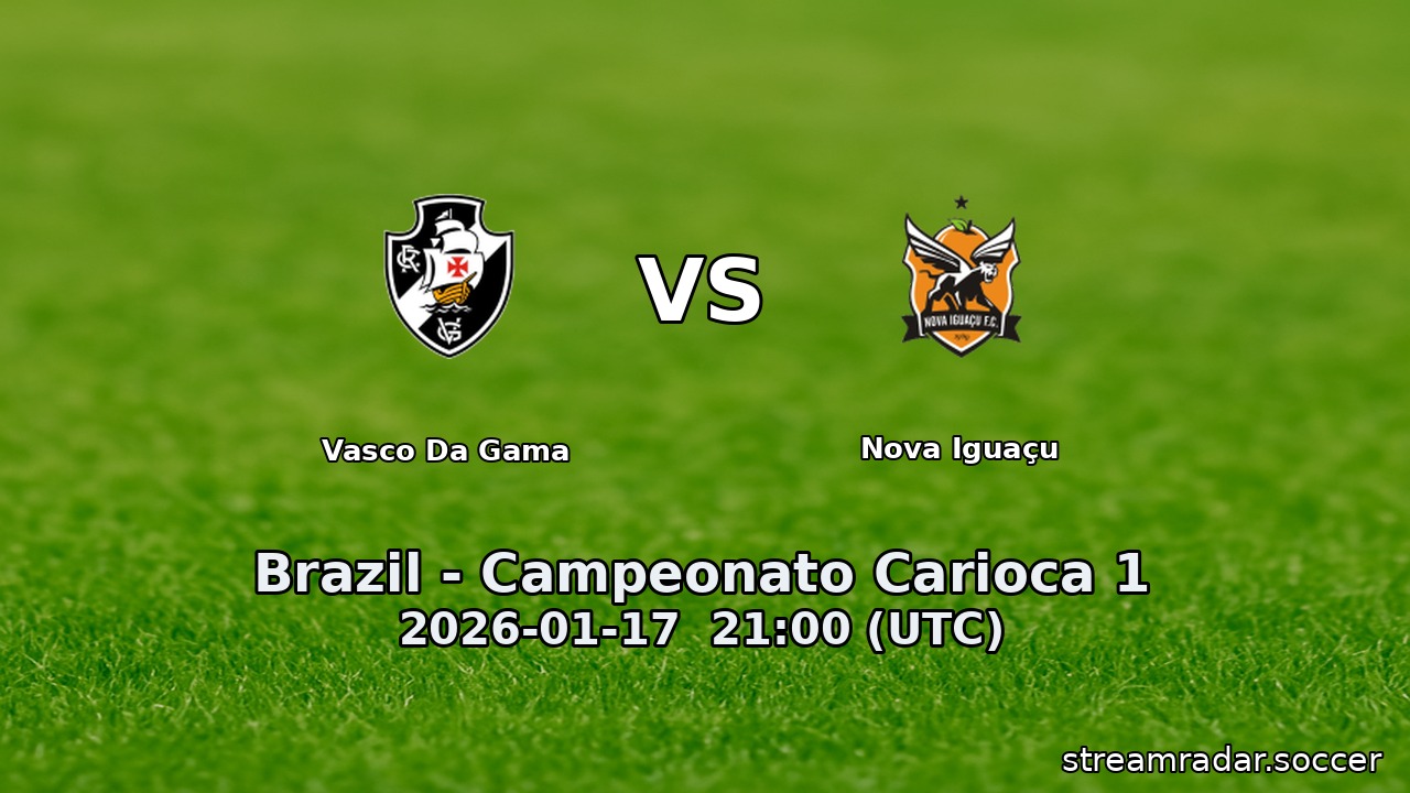 Vasco Da Gama vs Nova Iguaçu