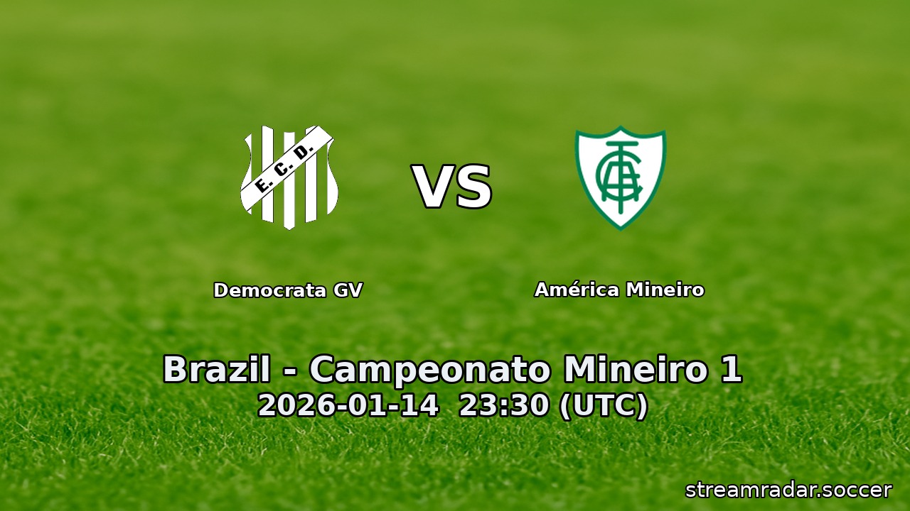 Democrata GV vs América Mineiro
