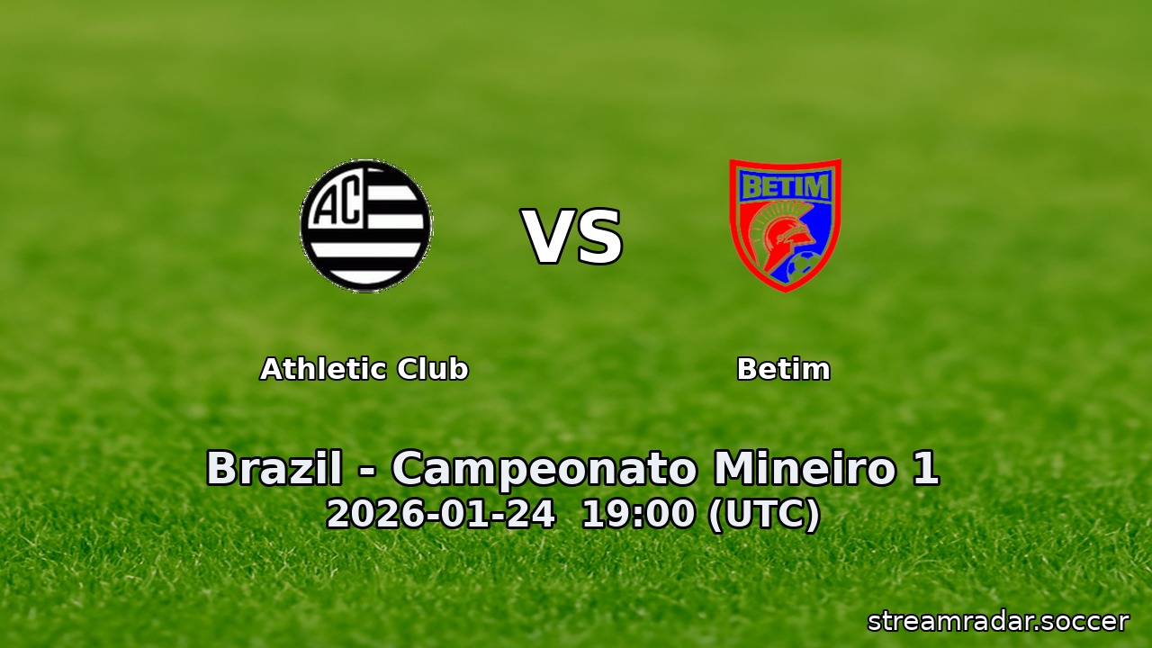 Athletic Club vs Betim