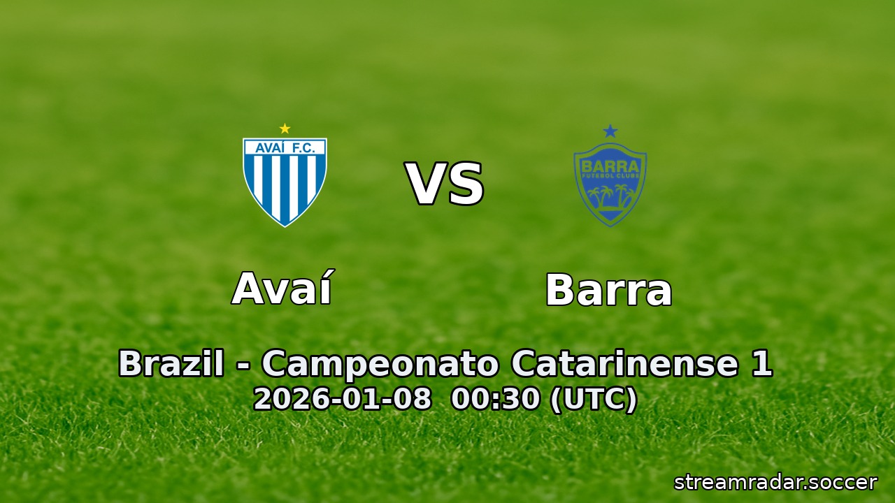 Avaí vs Barra