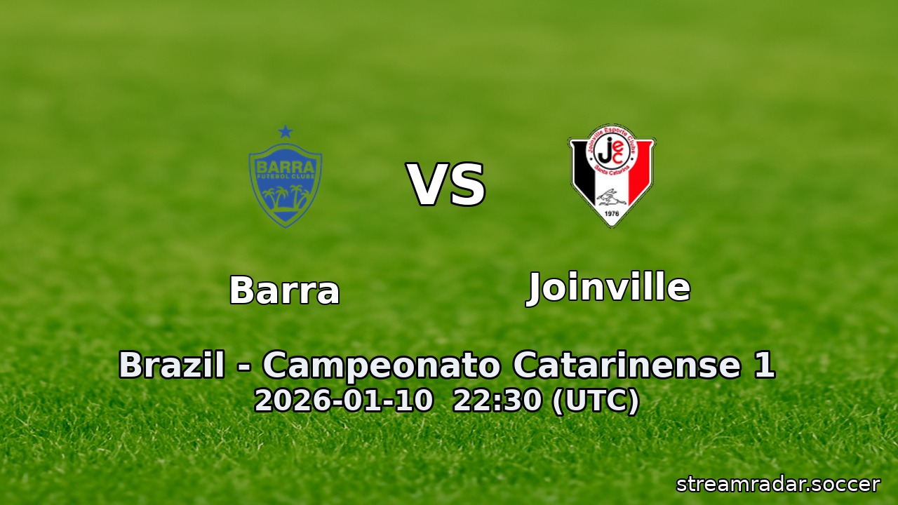 Barra vs Joinville