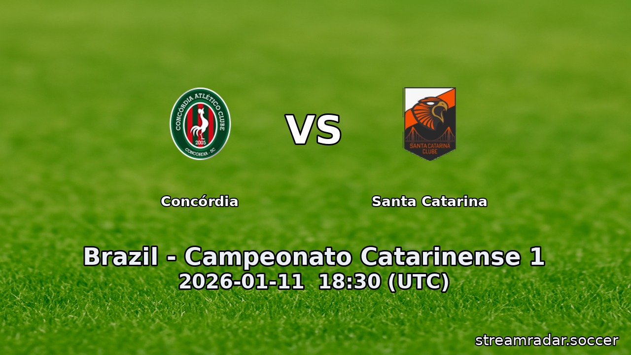 Concórdia vs Santa Catarina