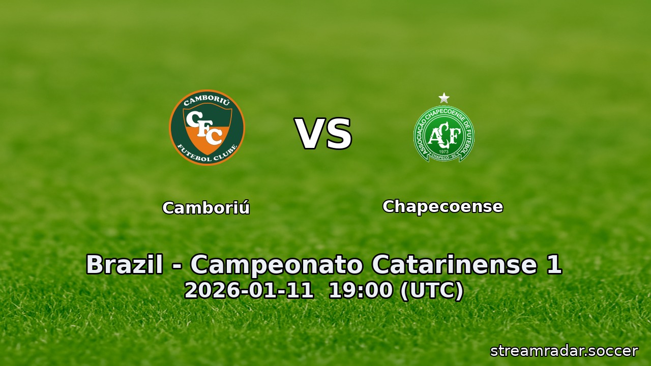 Camboriú vs Chapecoense
