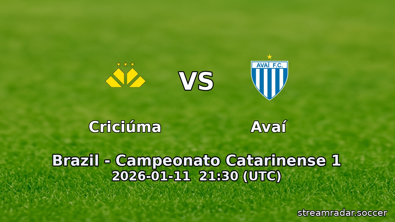 Criciúma vs Avaí