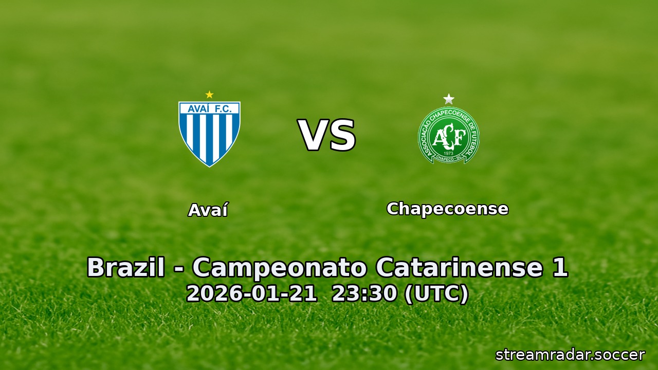 Avaí vs Chapecoense