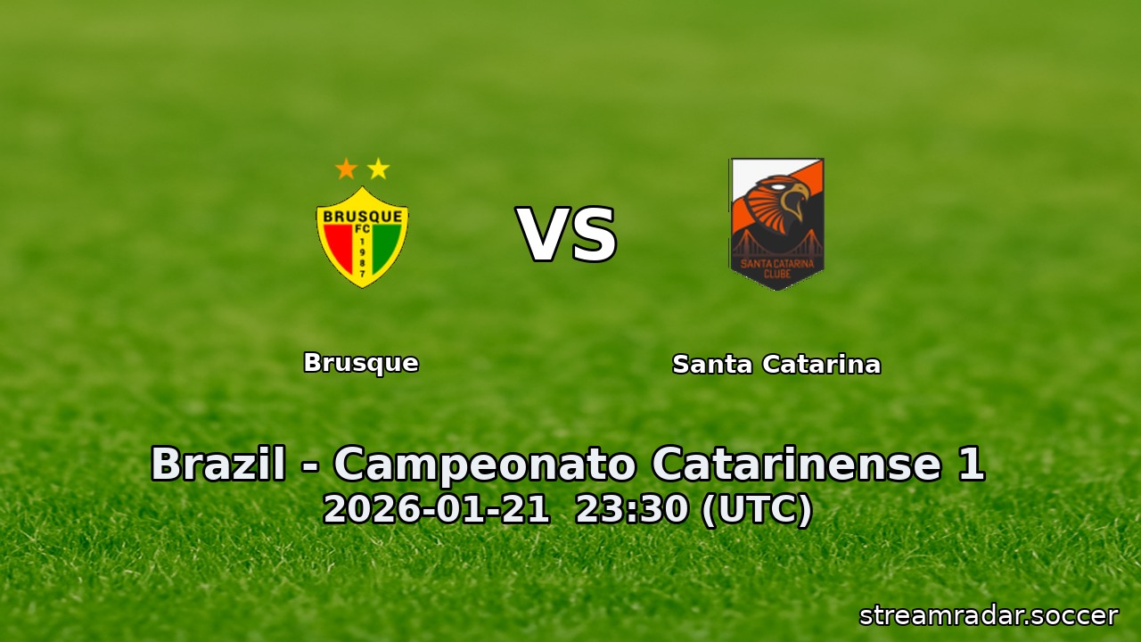 Brusque vs Santa Catarina