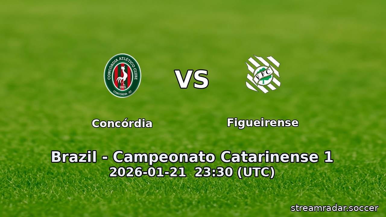 Concórdia vs Figueirense
