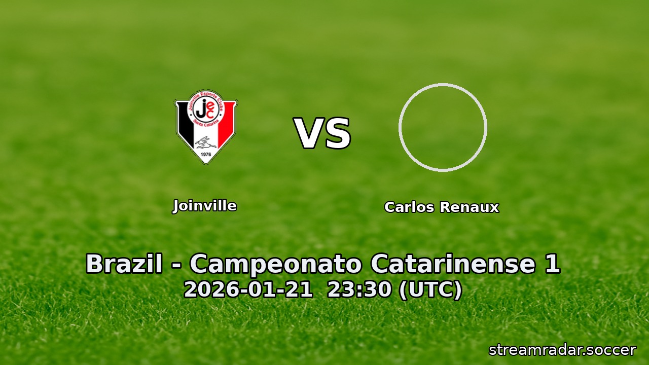 Joinville vs Carlos Renaux