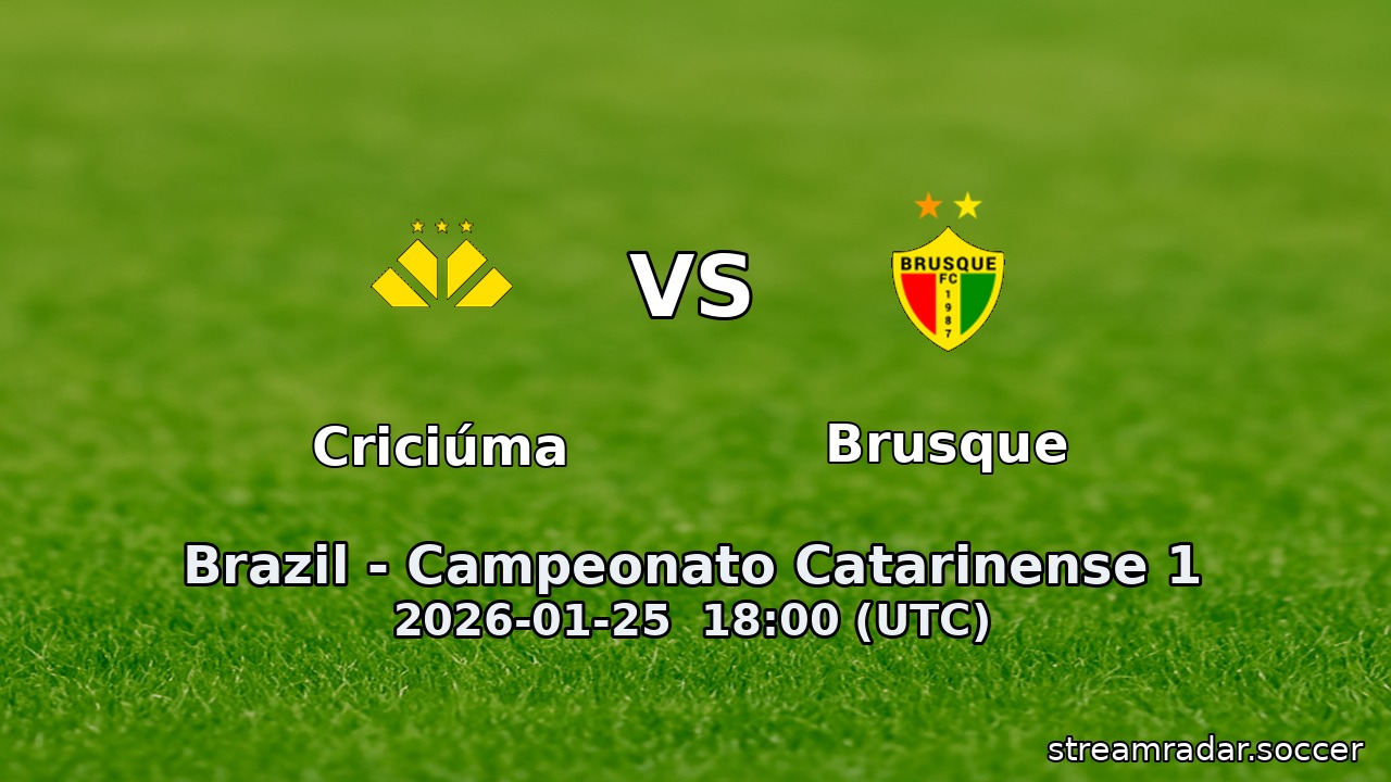 Criciúma vs Brusque
