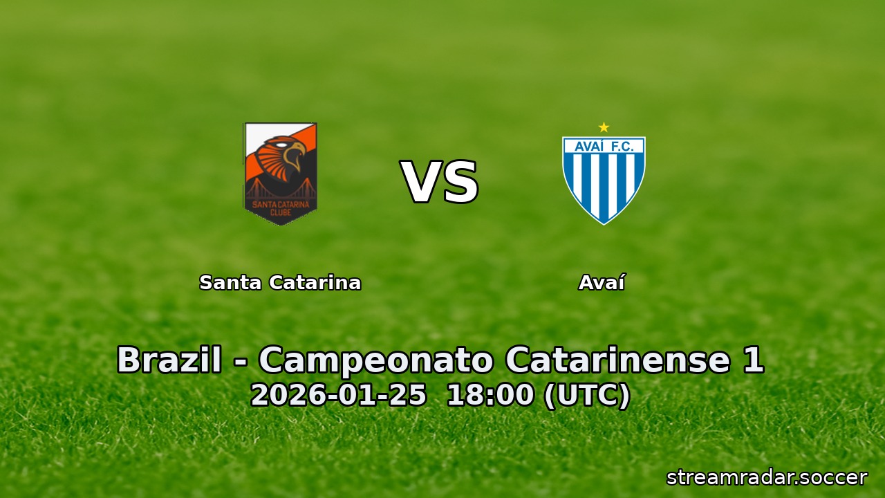 Santa Catarina vs Avaí