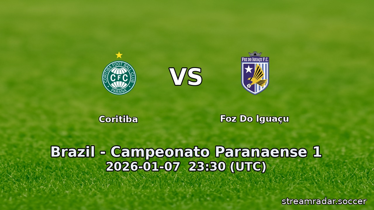 Coritiba vs Foz Do Iguaçu