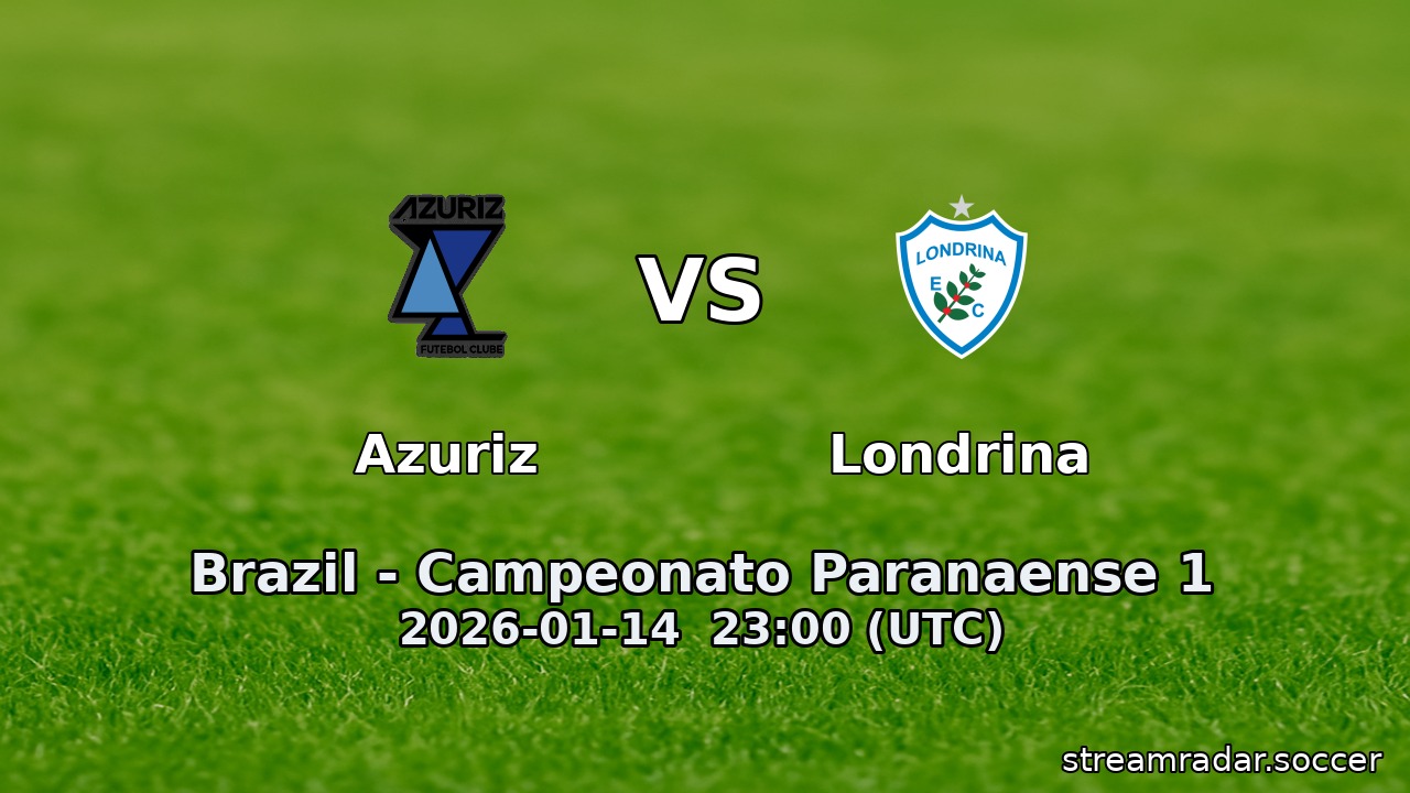 Azuriz vs Londrina
