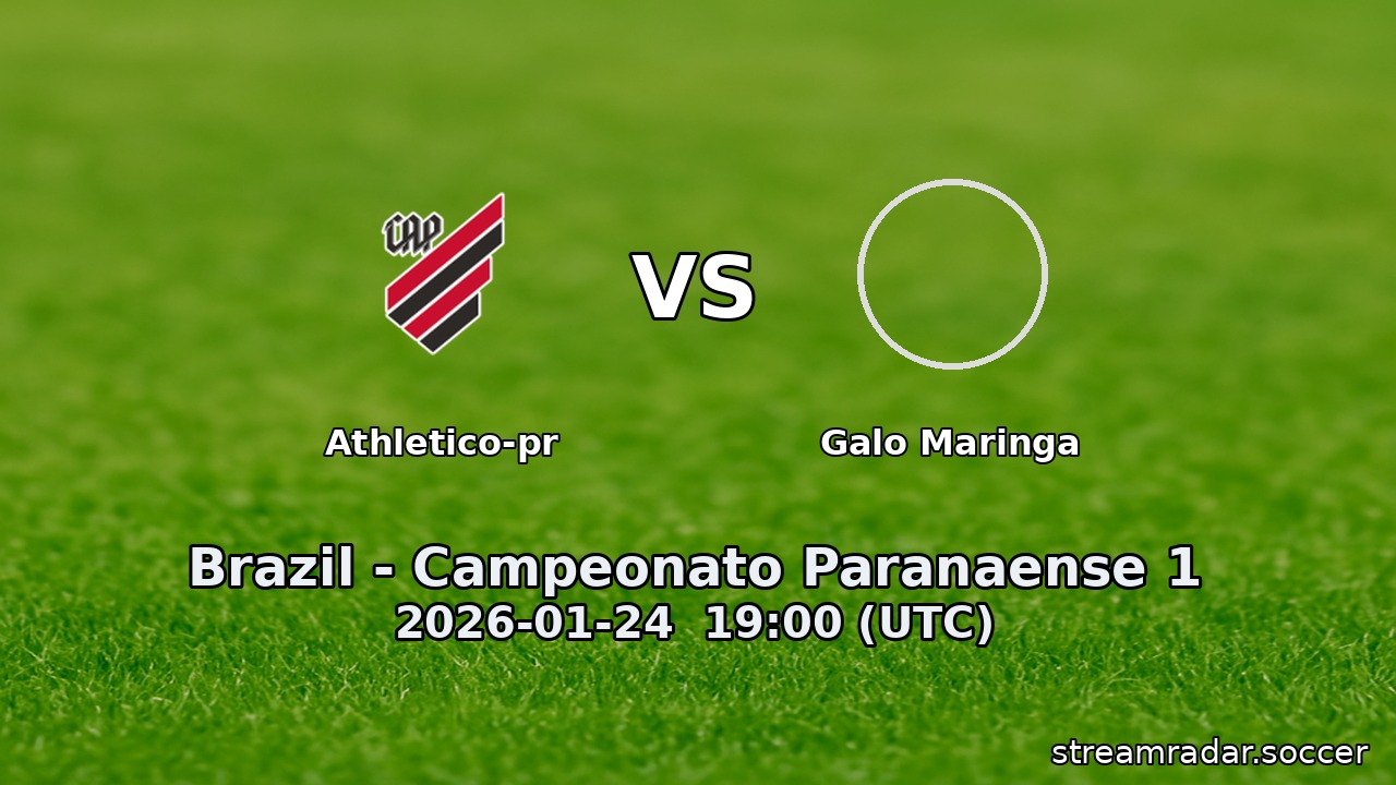 Athletico-PR vs Galo Maringa