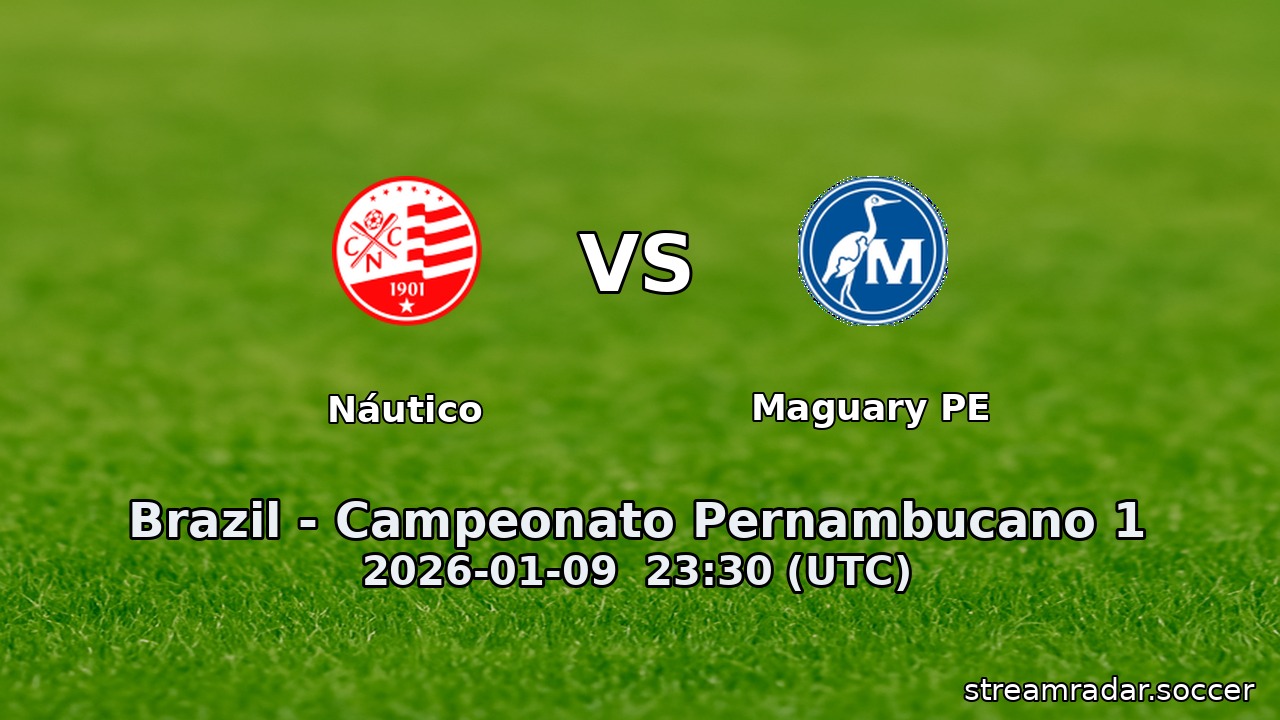 Náutico vs Maguary PE