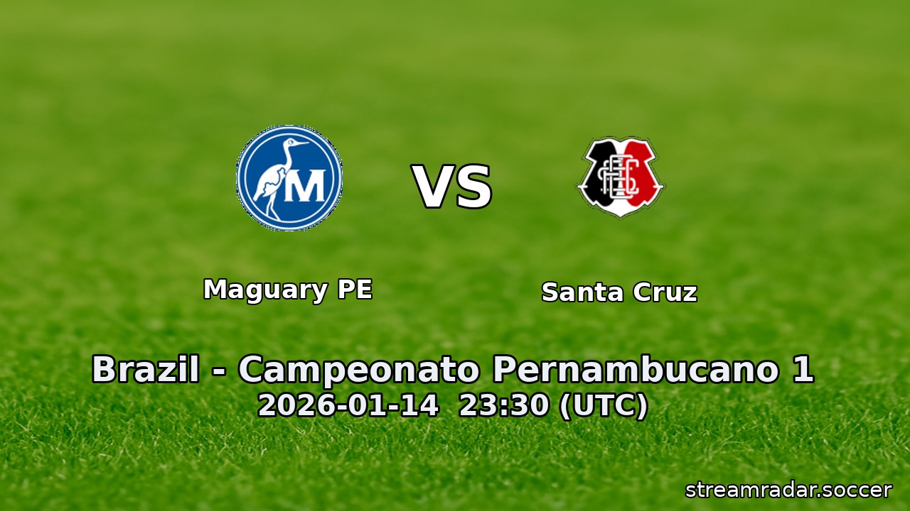 Maguary PE vs Santa Cruz