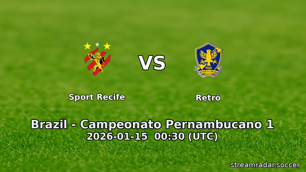 Sport Recife vs Retrô