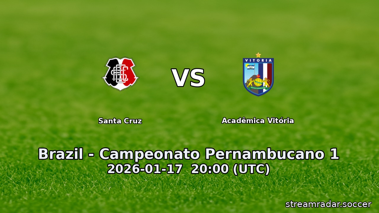 Santa Cruz vs Acadêmica Vitória