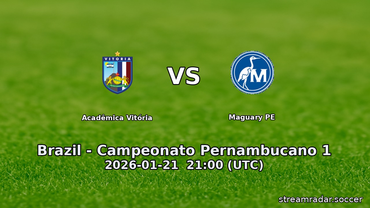 Acadêmica Vitória vs Maguary PE