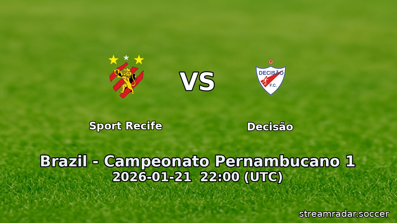 Sport Recife vs Decisão