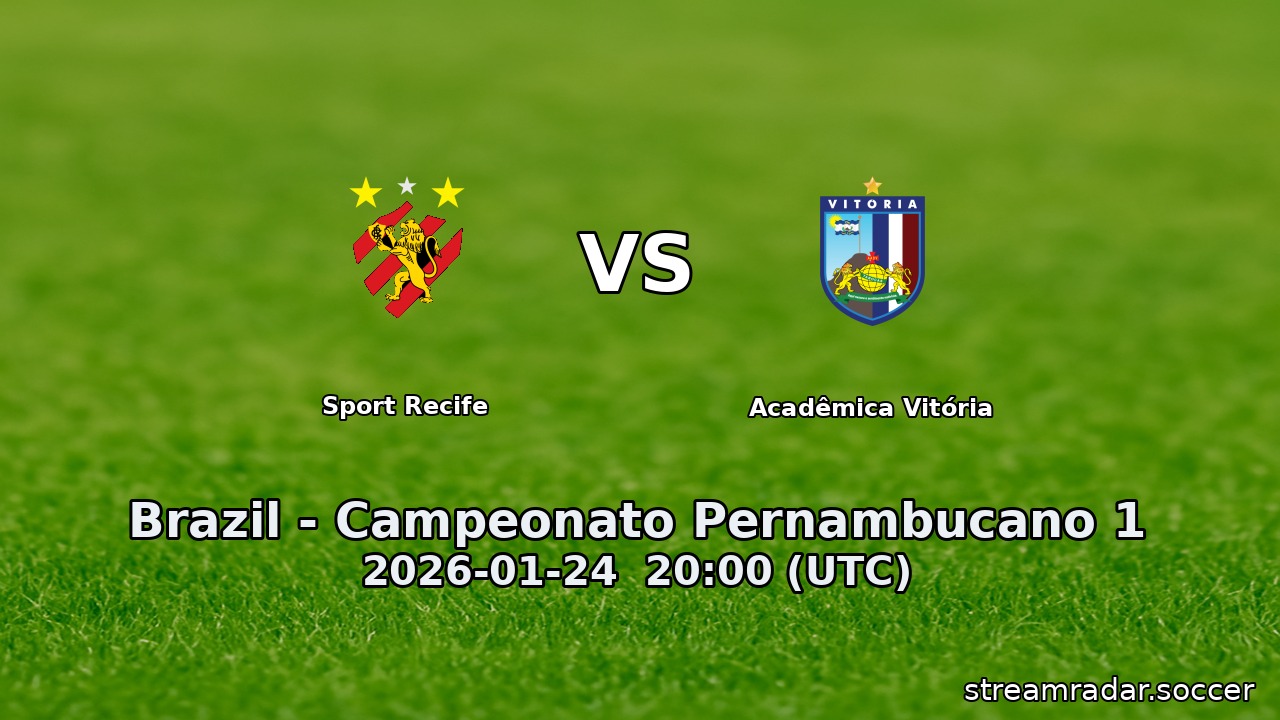 Sport Recife vs Acadêmica Vitória