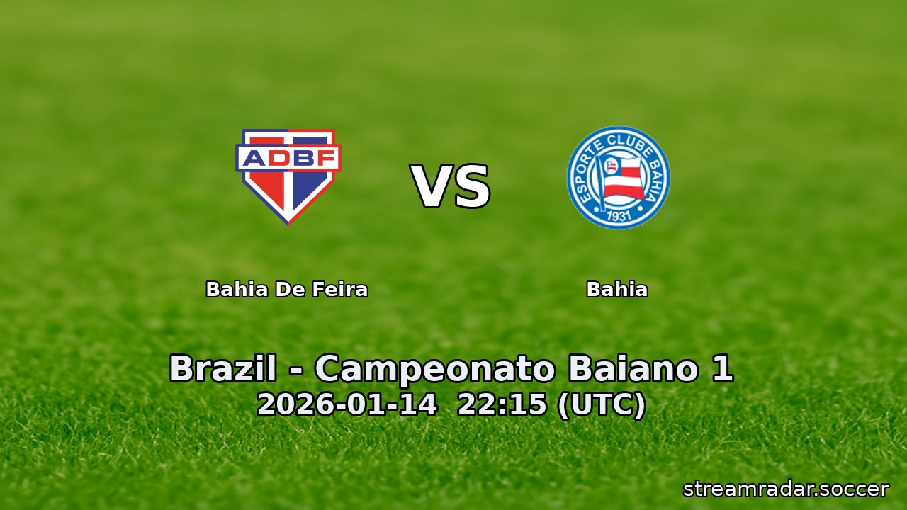 Bahia De Feira vs Bahia