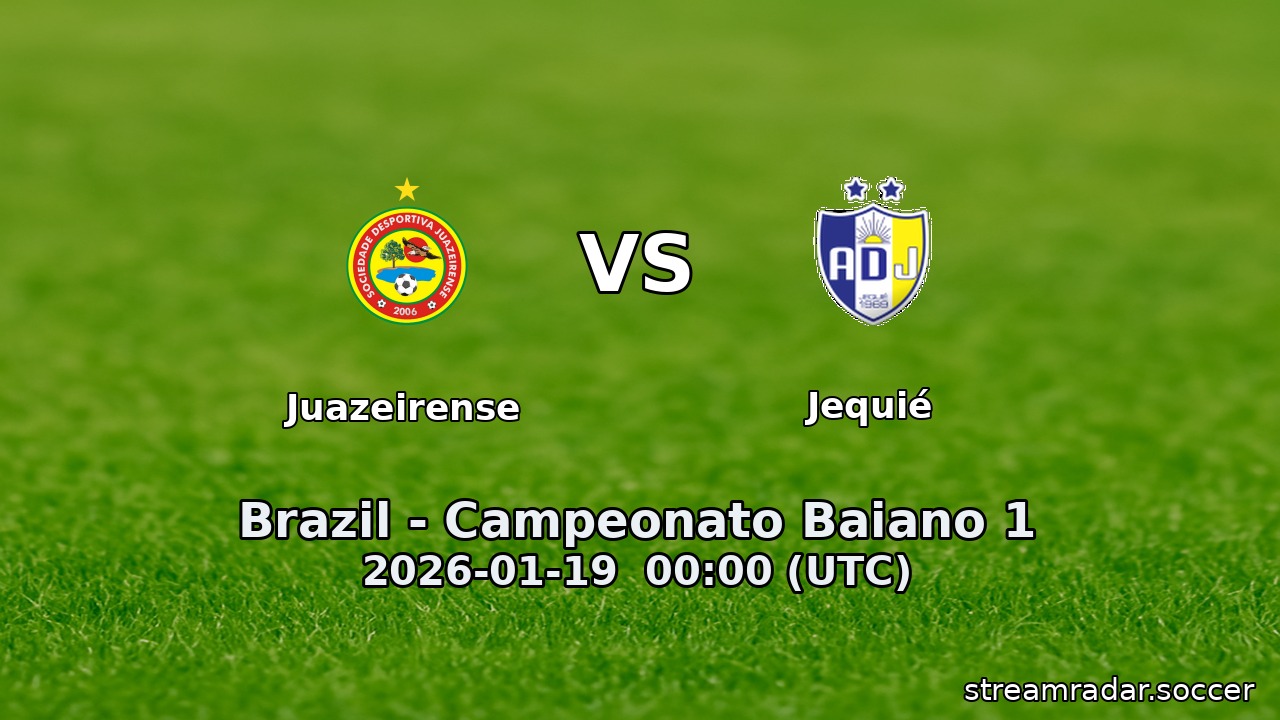 Juazeirense vs Jequié