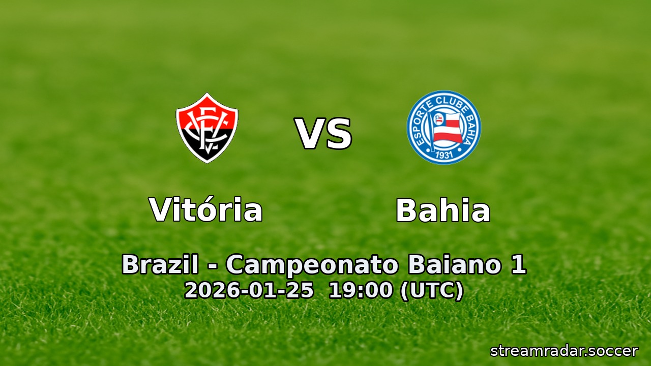Vitória vs Bahia