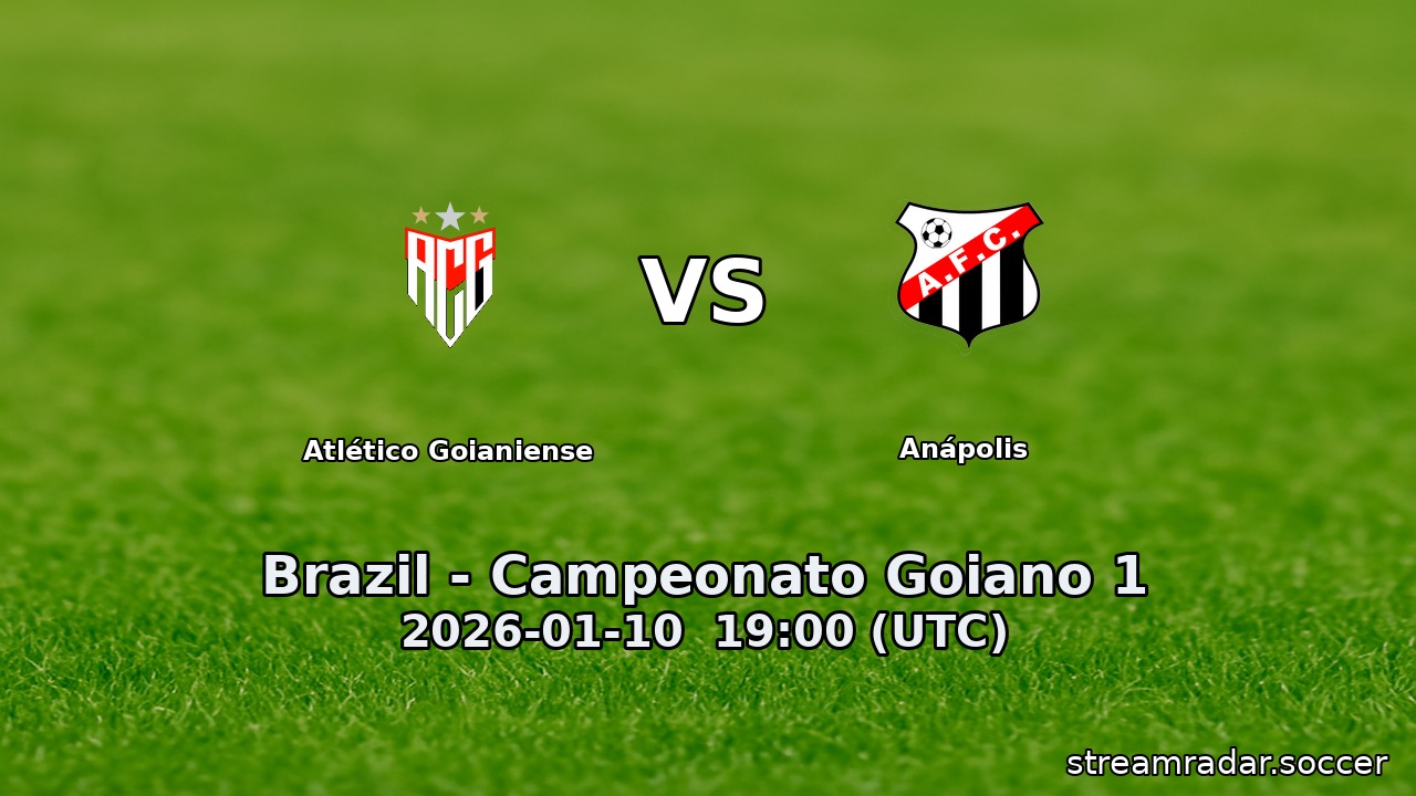 Atlético Goianiense vs Anápolis