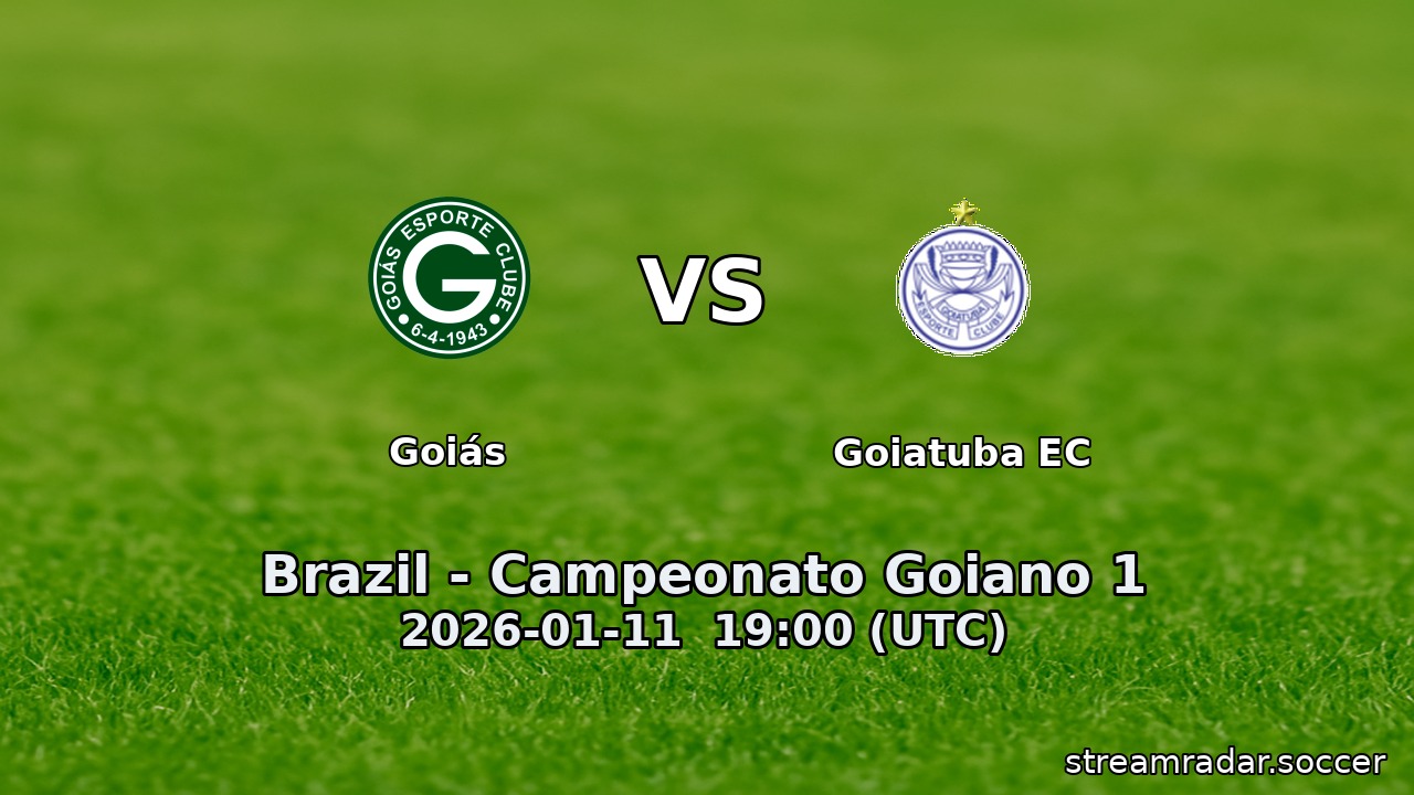 Goiás vs Goiatuba EC