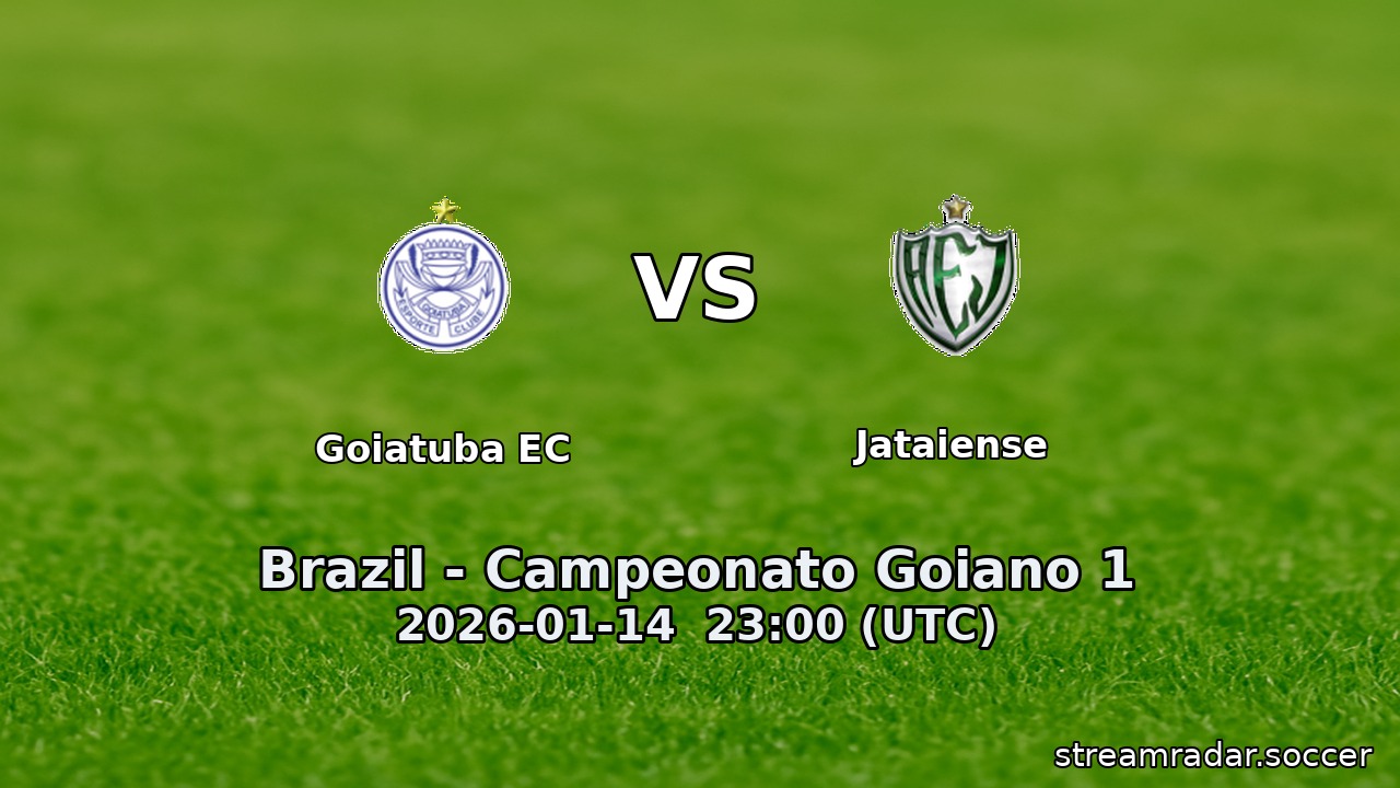 Goiatuba EC vs Jataiense