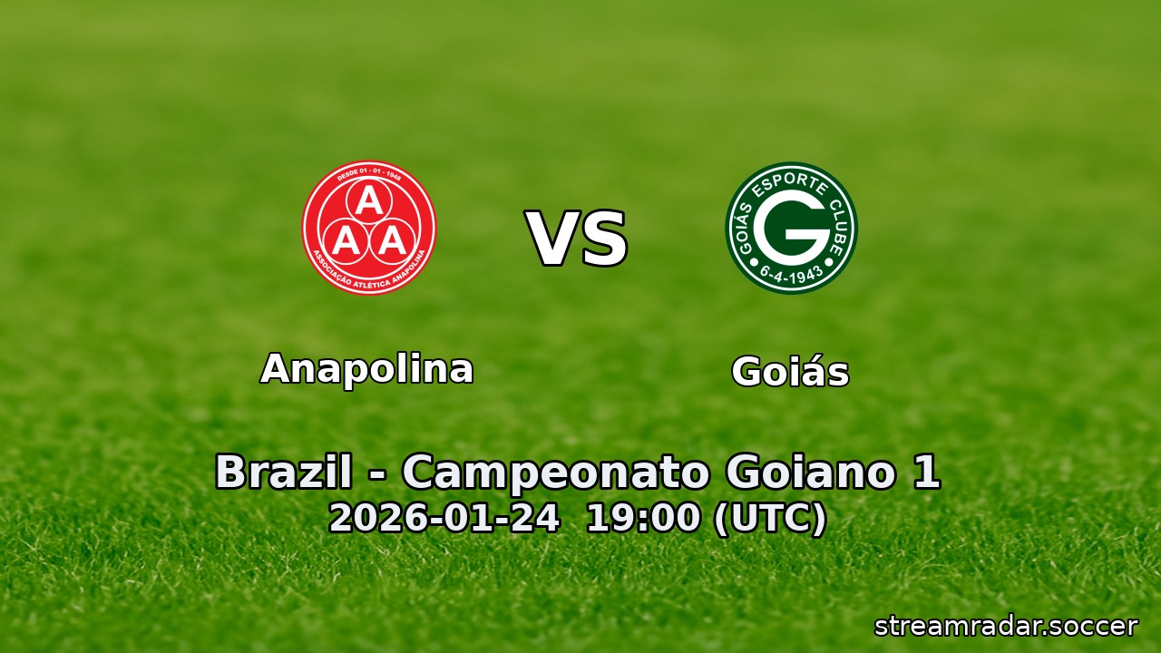 Anapolina vs Goiás