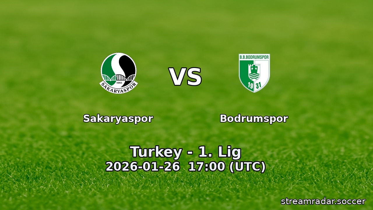 Sakaryaspor vs Bodrumspor