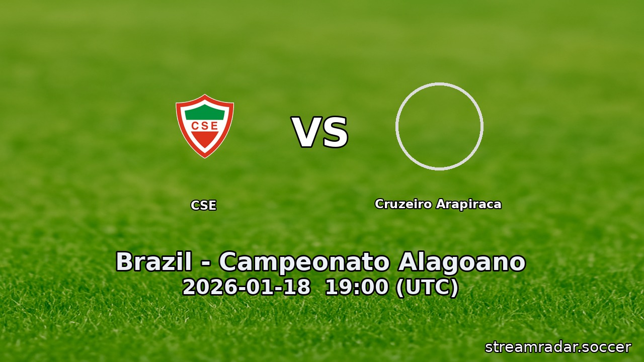 CSE vs Cruzeiro Arapiraca