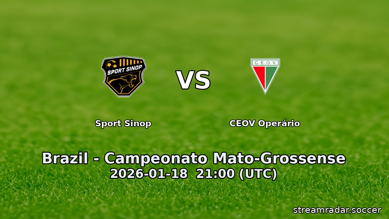 Sport Sinop vs CEOV Operário