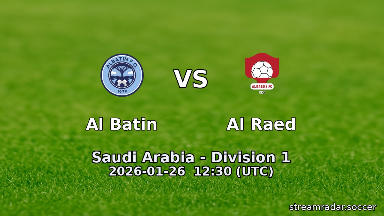 Al Batin vs Al Raed