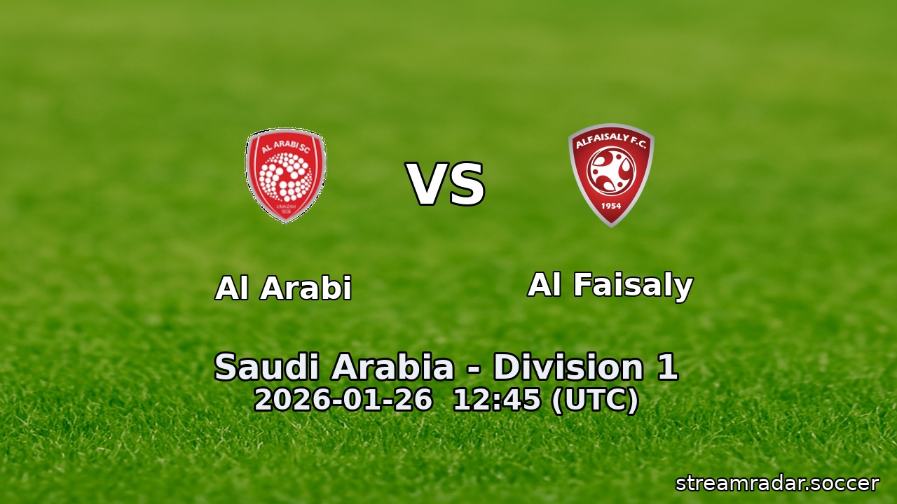 Al Arabi vs Al Faisaly