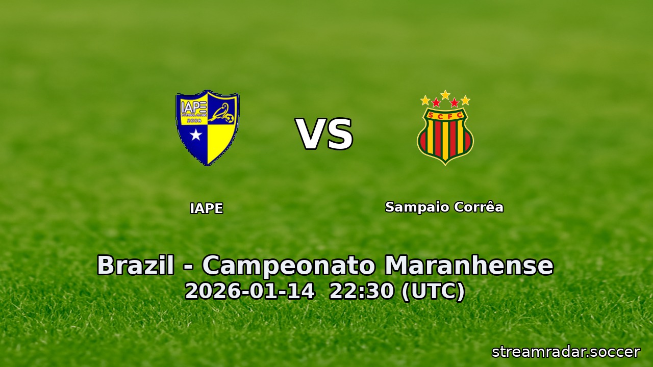 IAPE vs Sampaio Corrêa
