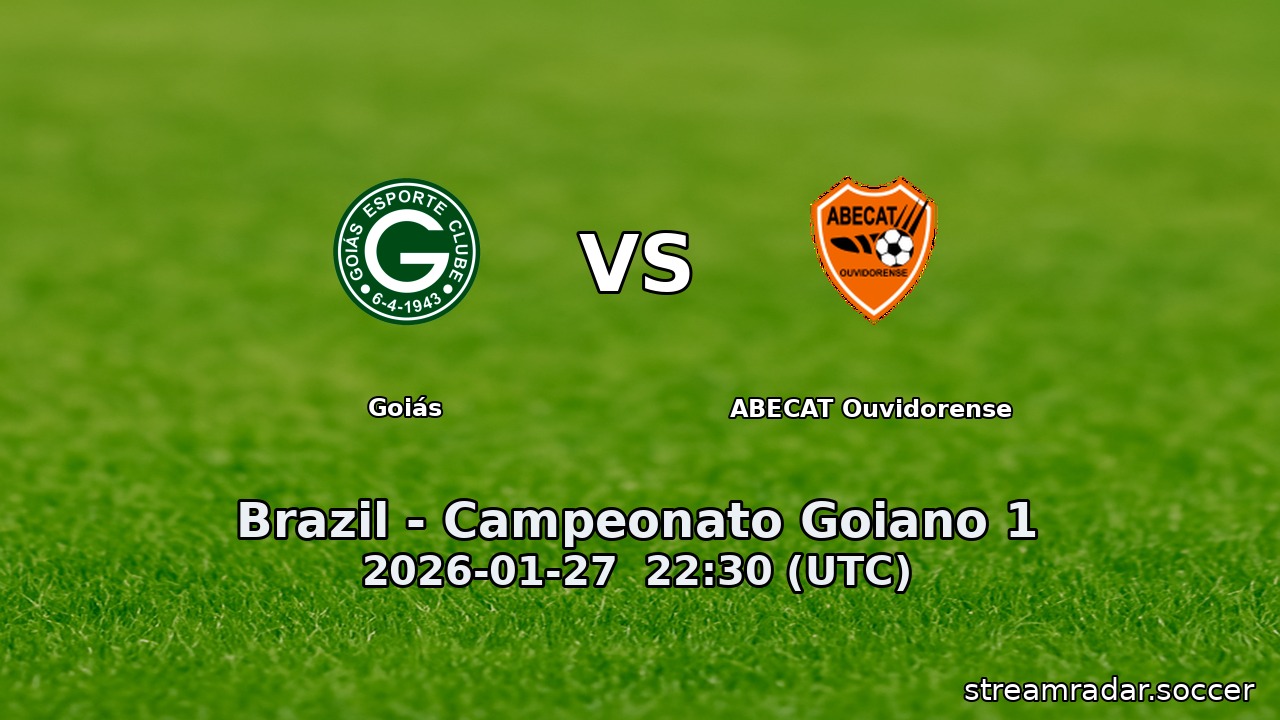 Goiás vs ABECAT Ouvidorense