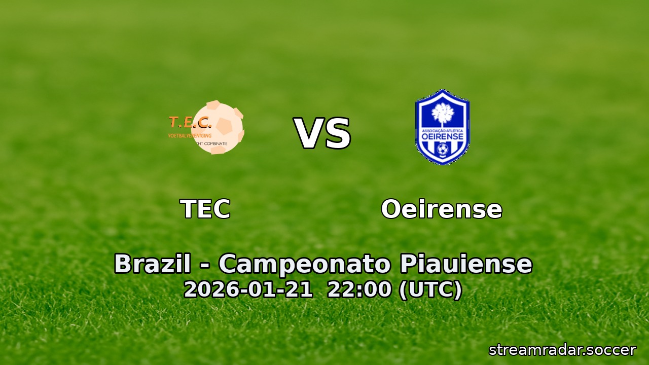 TEC vs Oeirense