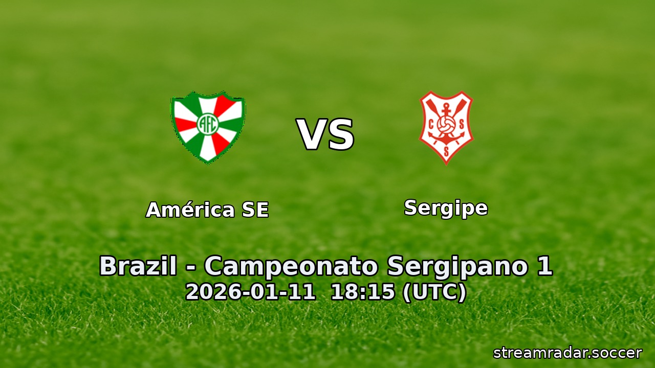 América SE vs Sergipe