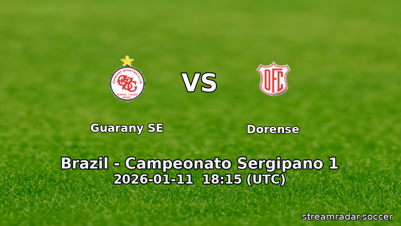 Guarany SE vs Dorense