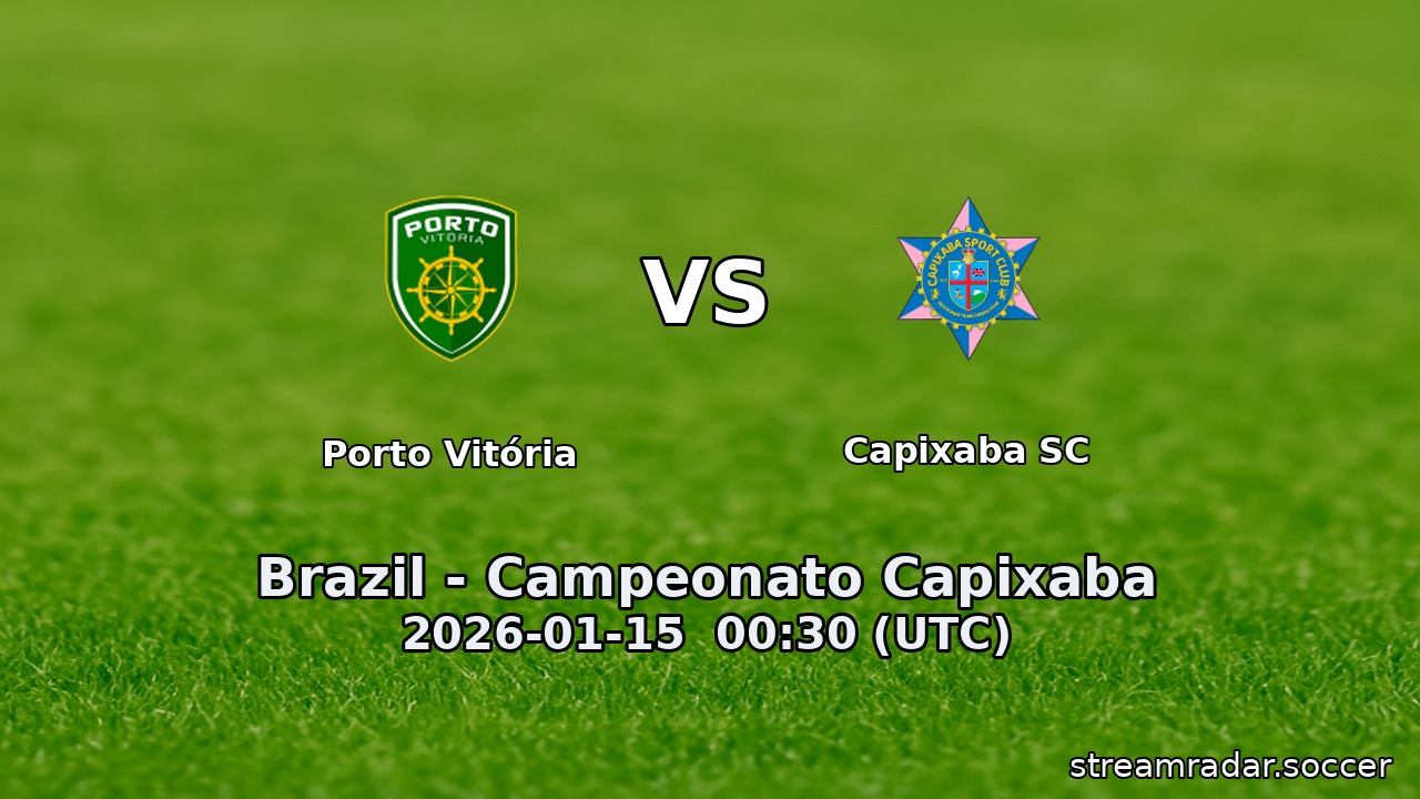 Porto Vitória vs Capixaba SC