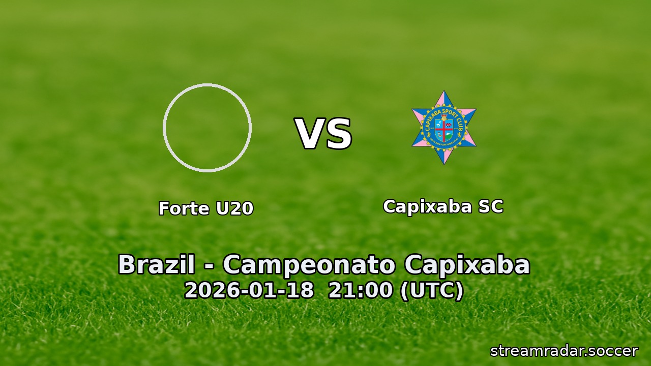 Forte U20 vs Capixaba SC