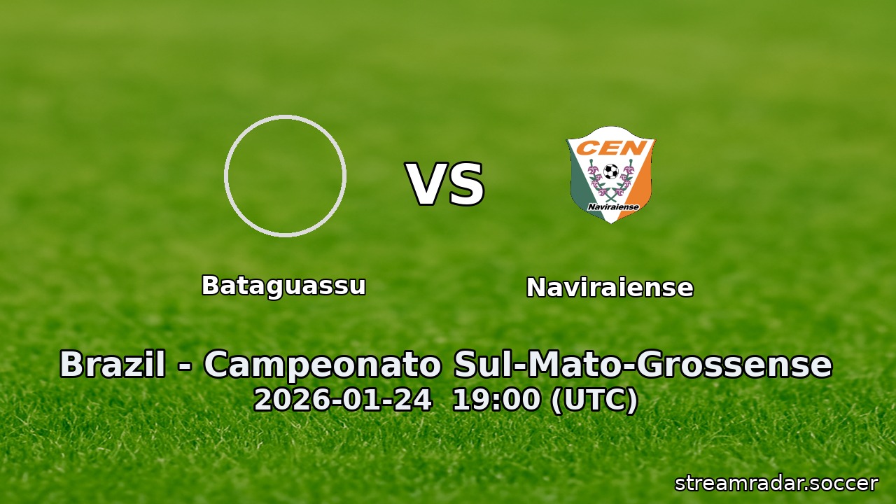 Bataguassu vs Naviraiense