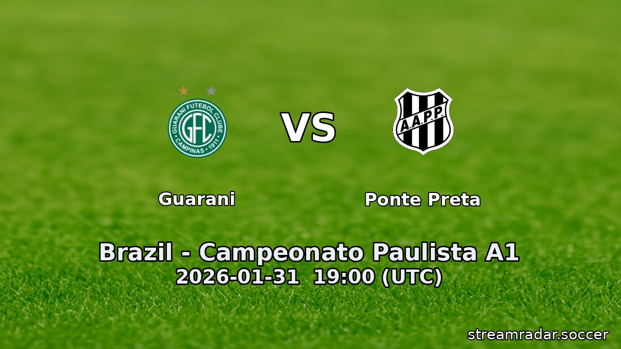Guarani vs Ponte Preta