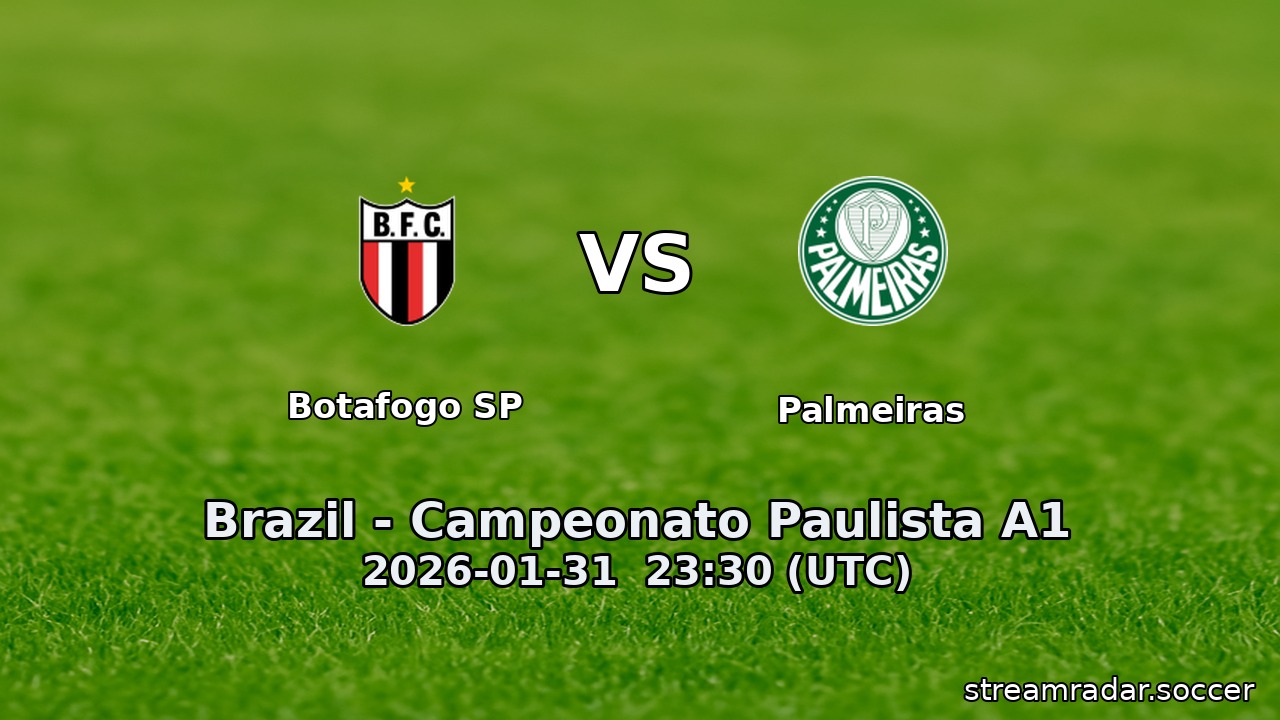 Botafogo SP vs Palmeiras