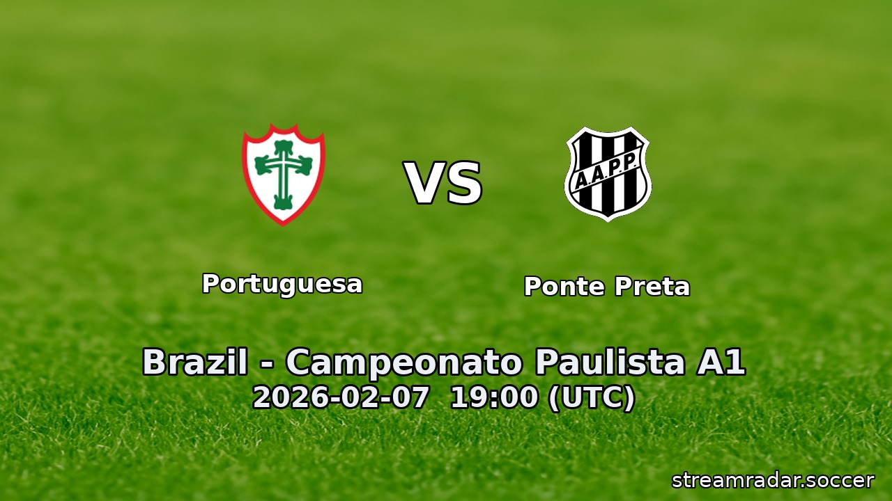 Portuguesa vs Ponte Preta
