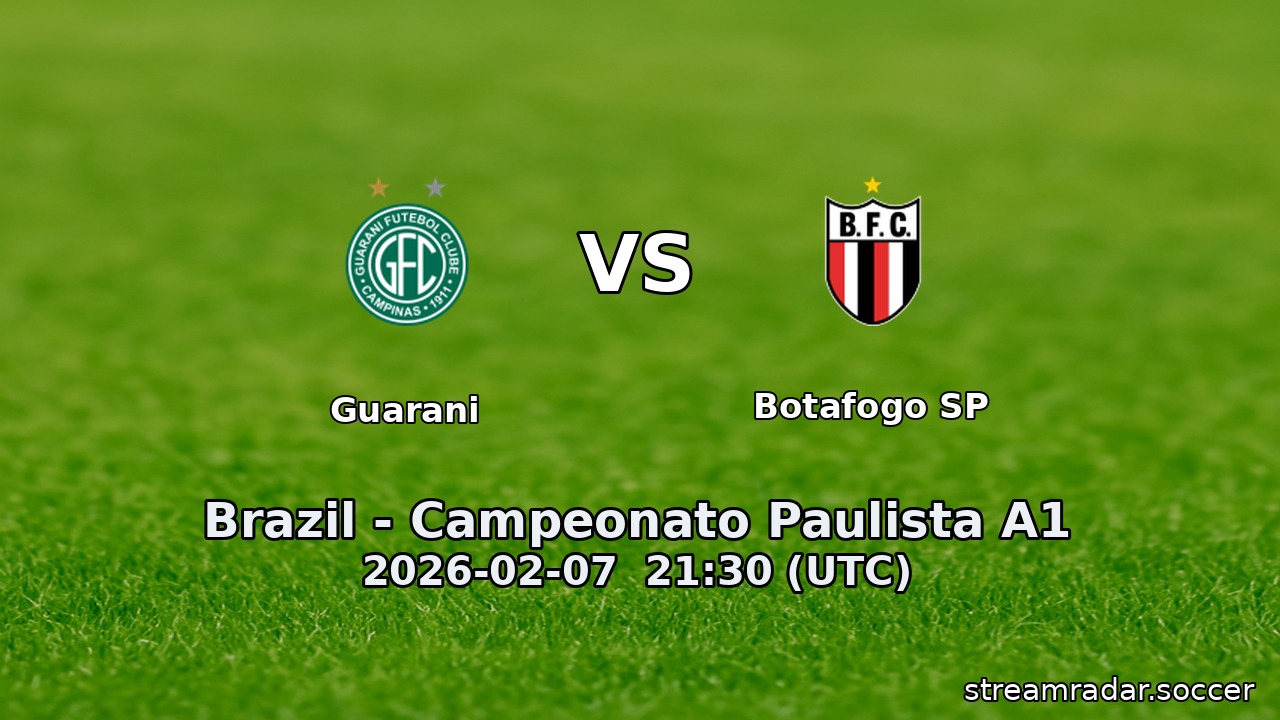 Guarani vs Botafogo SP