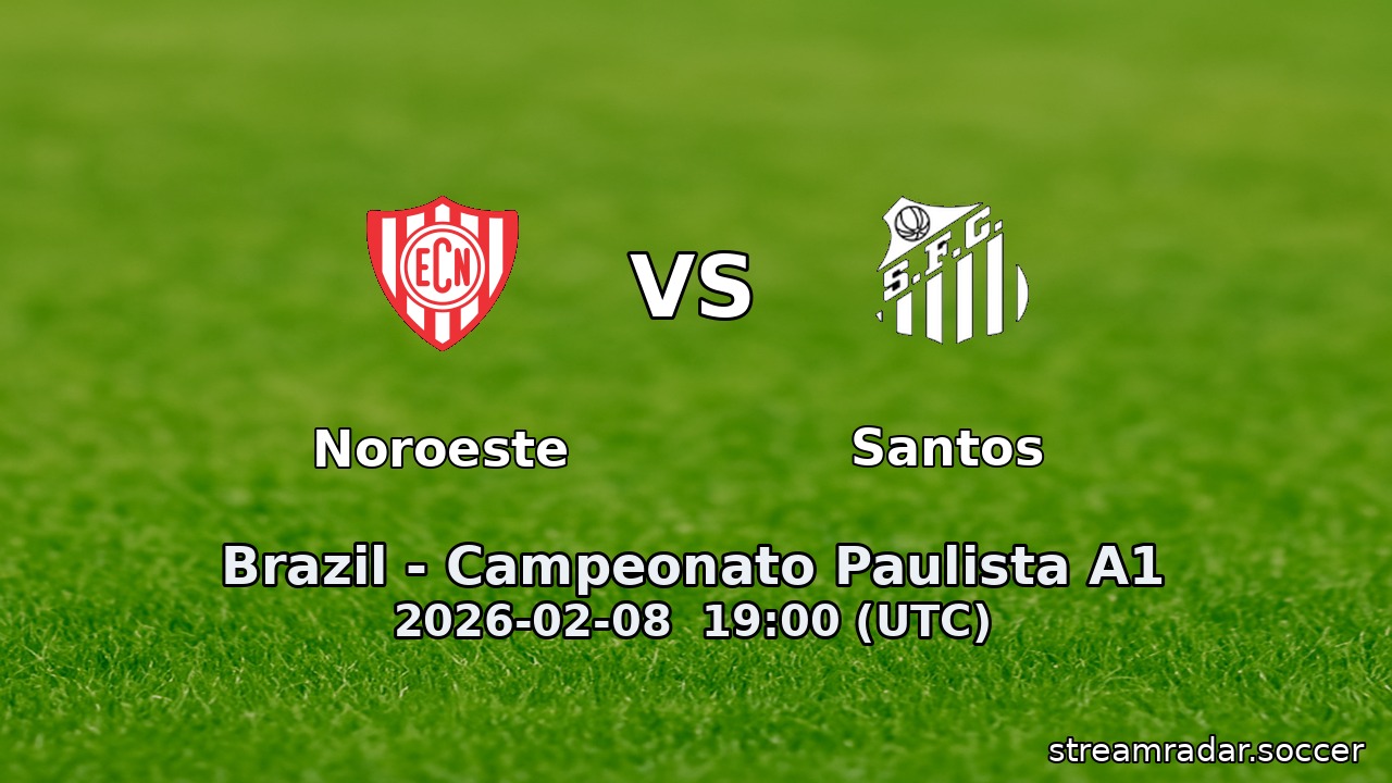 Noroeste vs Santos